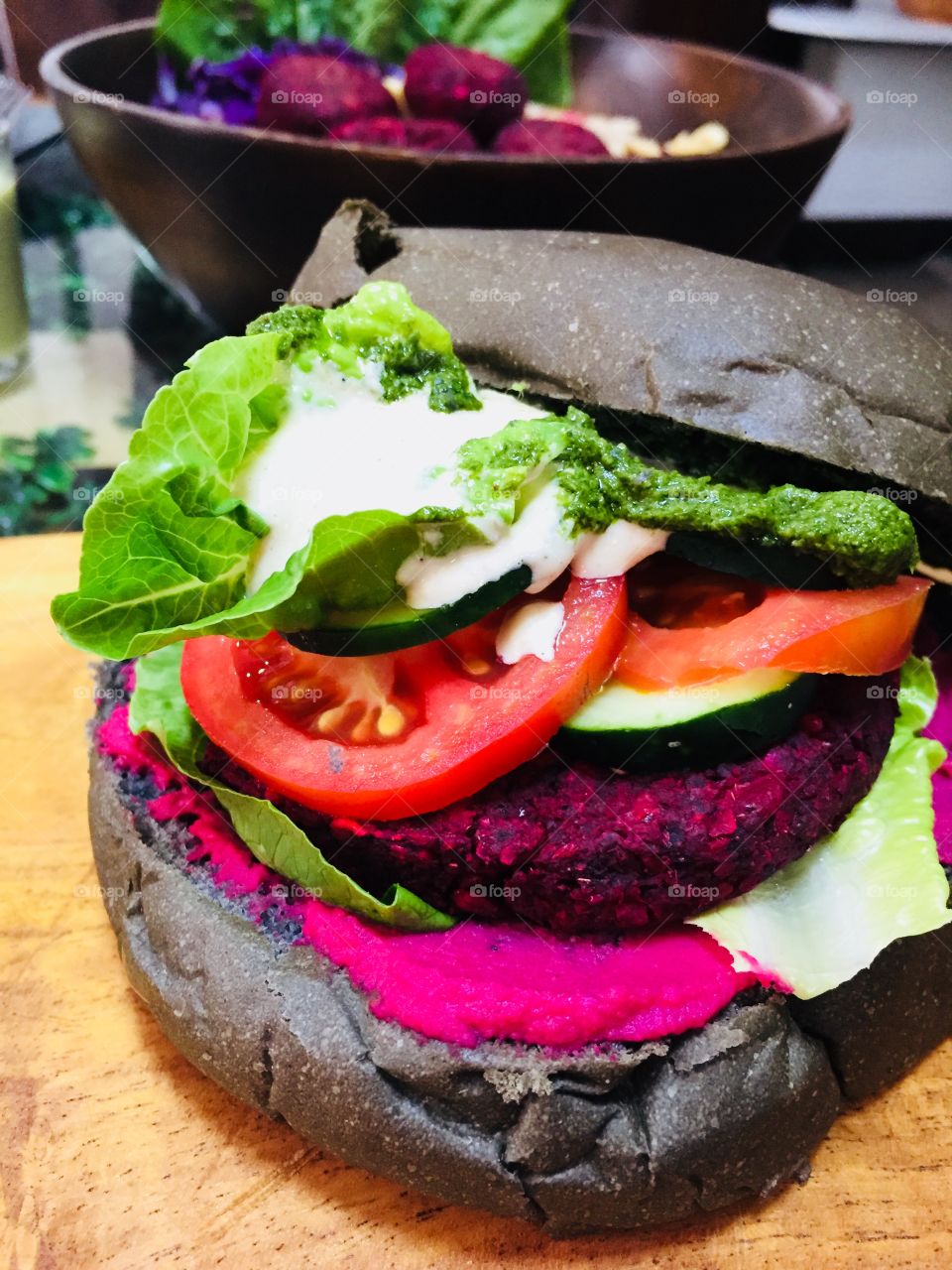 Vegan burger @ Green Smoothie