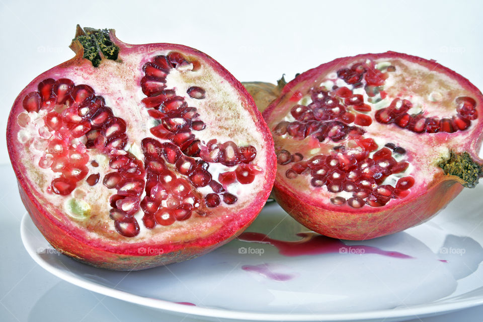 still life with pomegranates