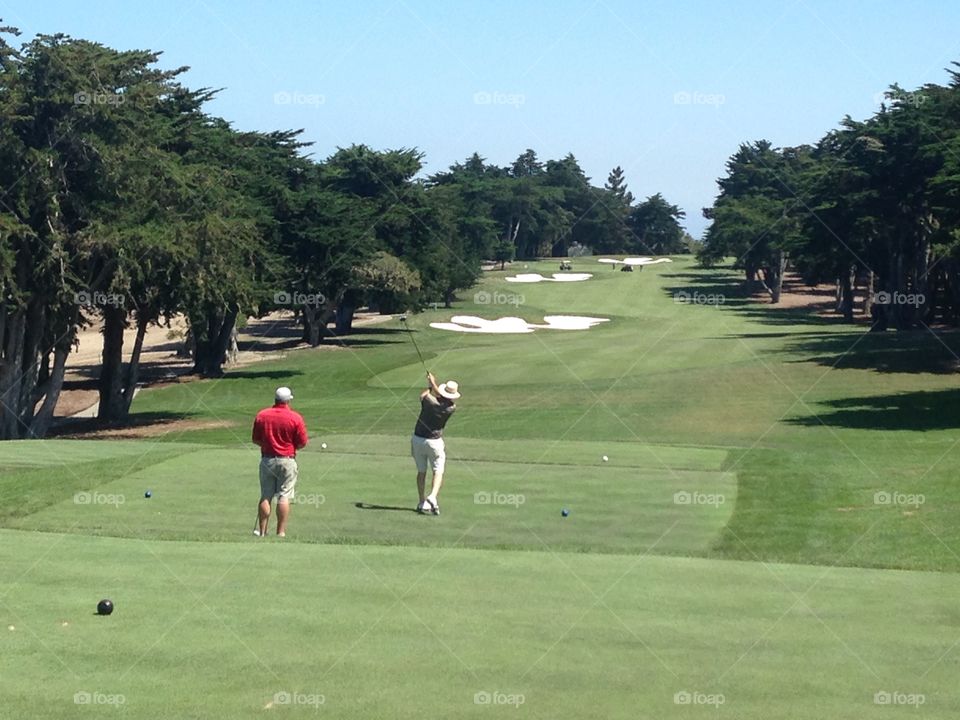 Bayonet Golf Course. 1st hole Monterey  CA
