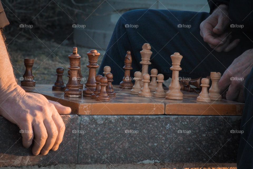 A game of chess at dawn