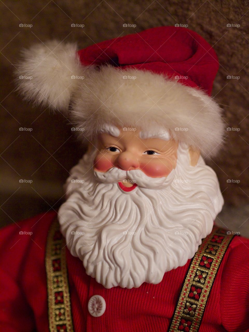 A jolly Santa decoration for the Christmas season 