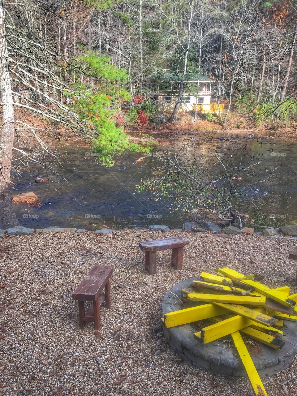 Yellow campfire 