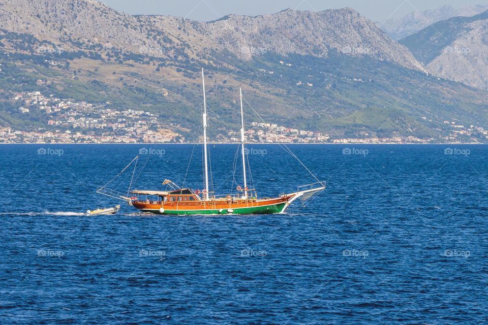 Touristic tour of Dalmatian coast and islands by traditional wooden ship