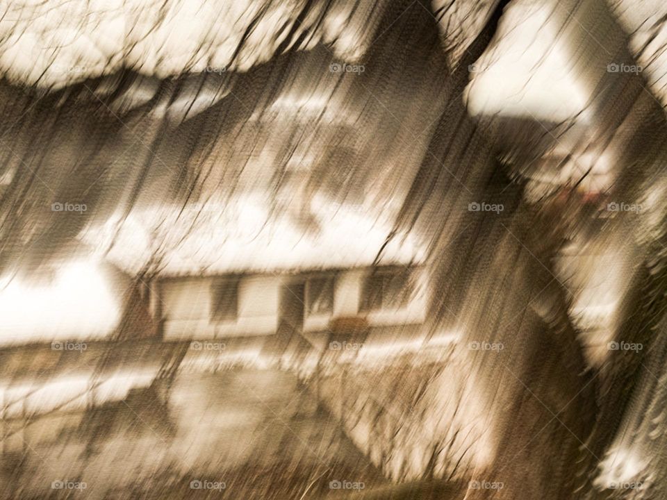 Long exposure on a rainy day outside