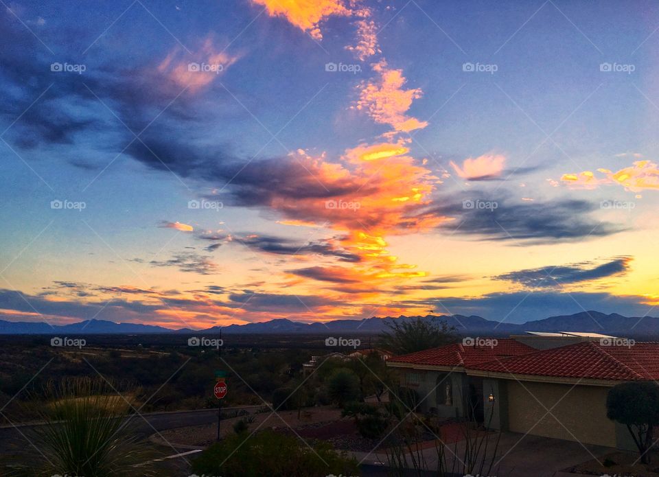 Winter Sunrise in Green Valley, AZ