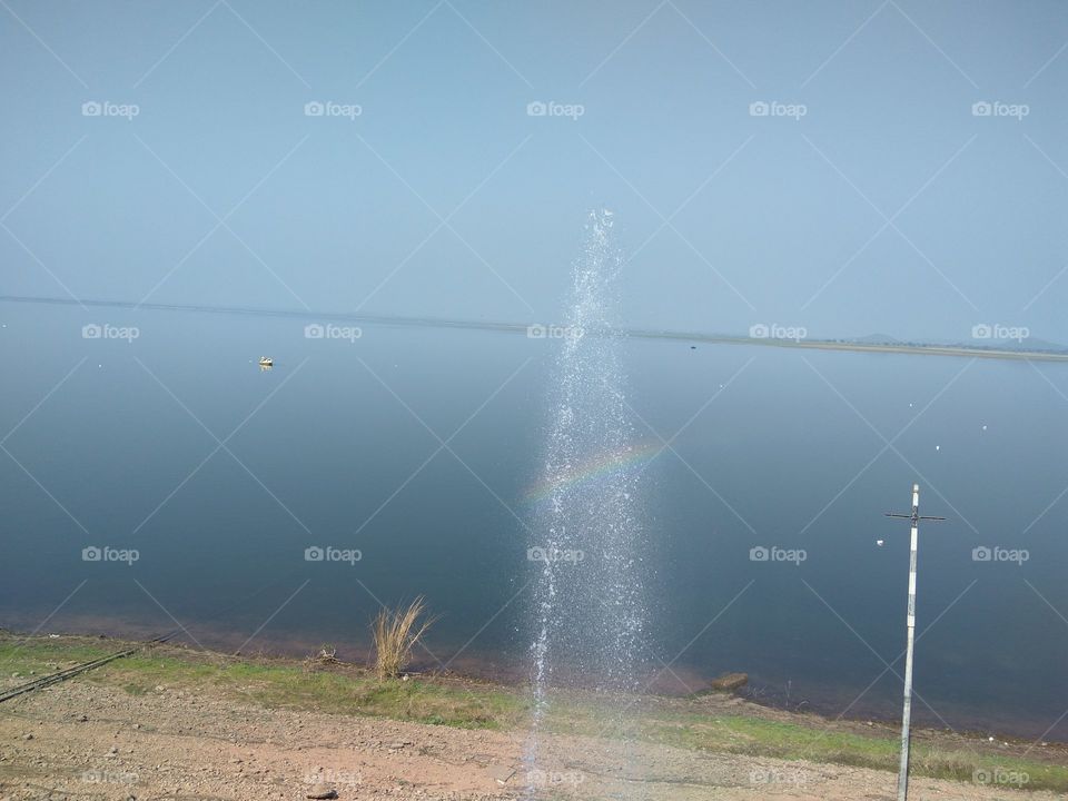 Rainbow in Shower water