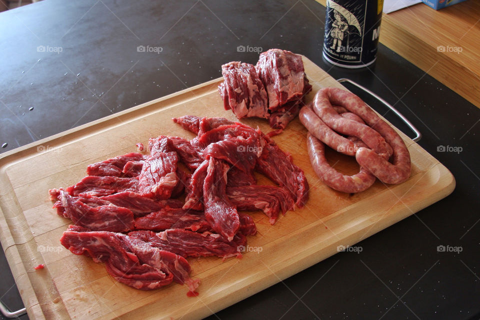 tray wood board meat by javidog