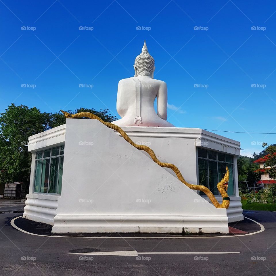Buddha statue at circus