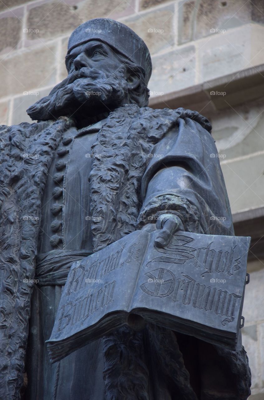 Johannes Honterus statue, Black Church, Brasov