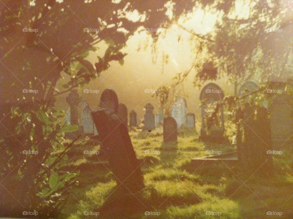 Scary fairy Irish cemetery 1976