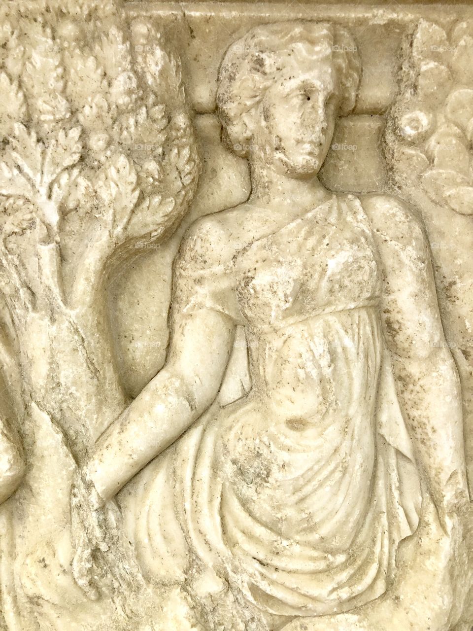 Marble statue portrait greek face beautiful white shaped roman