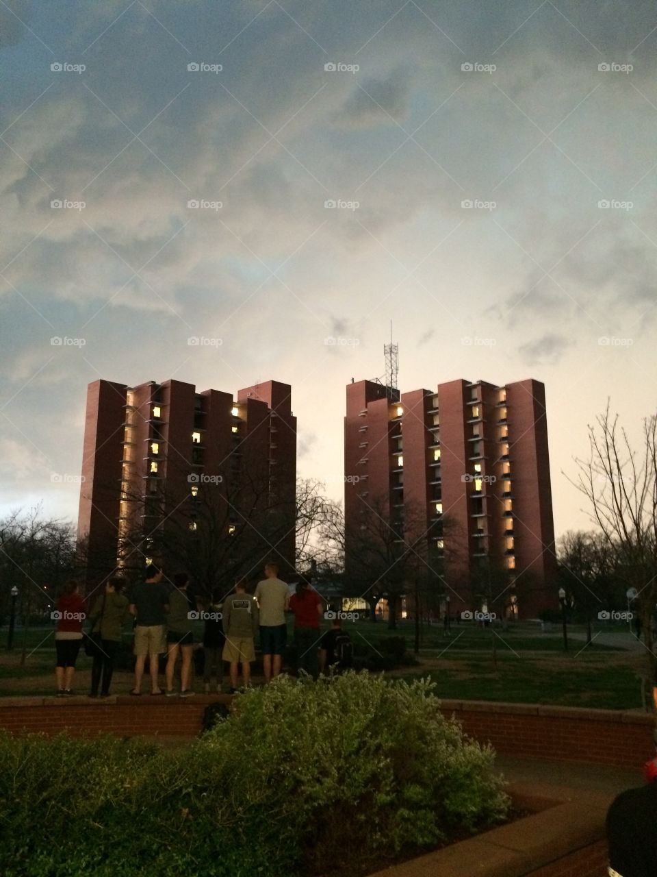 Sooner Storm. A thunderstorm at the University of Oklahoma. 