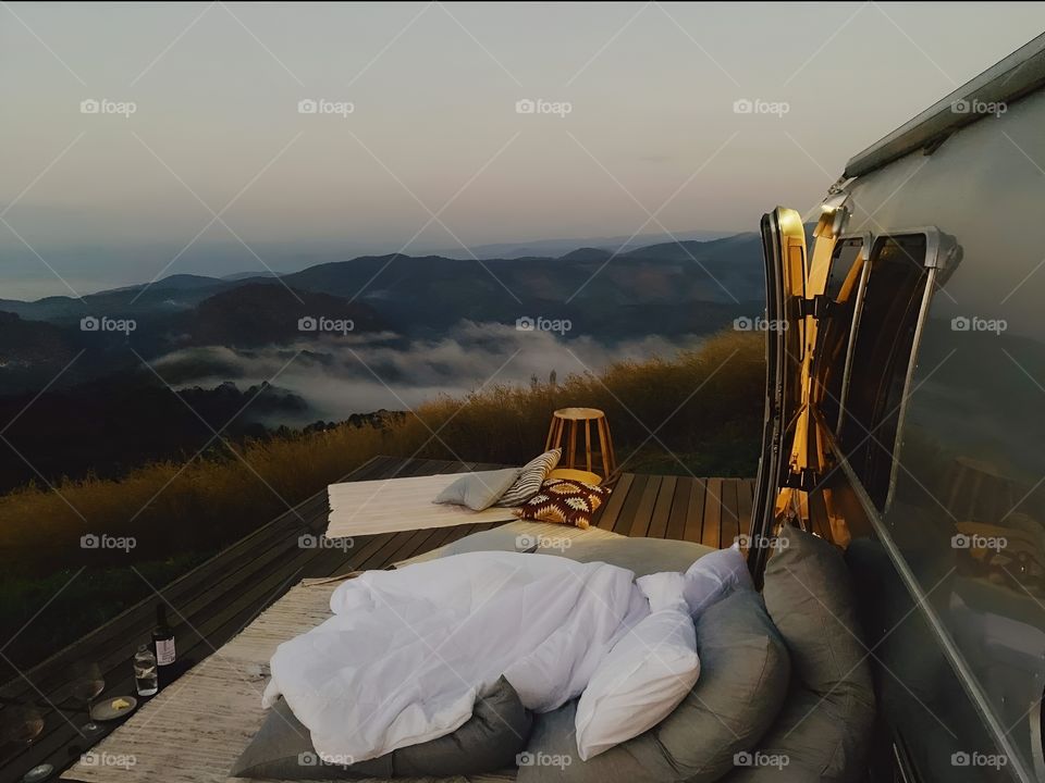 sleep in the mountains