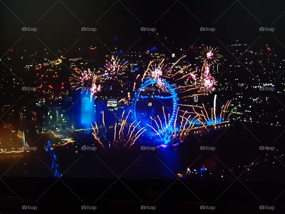 New year fireworks 2018