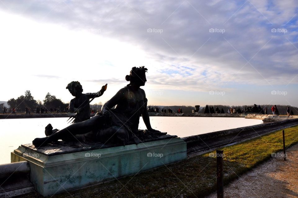Gardens of Versailles castle