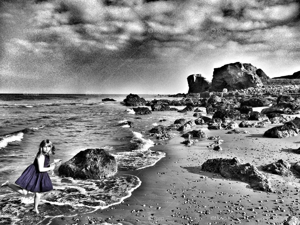 Girl on beach