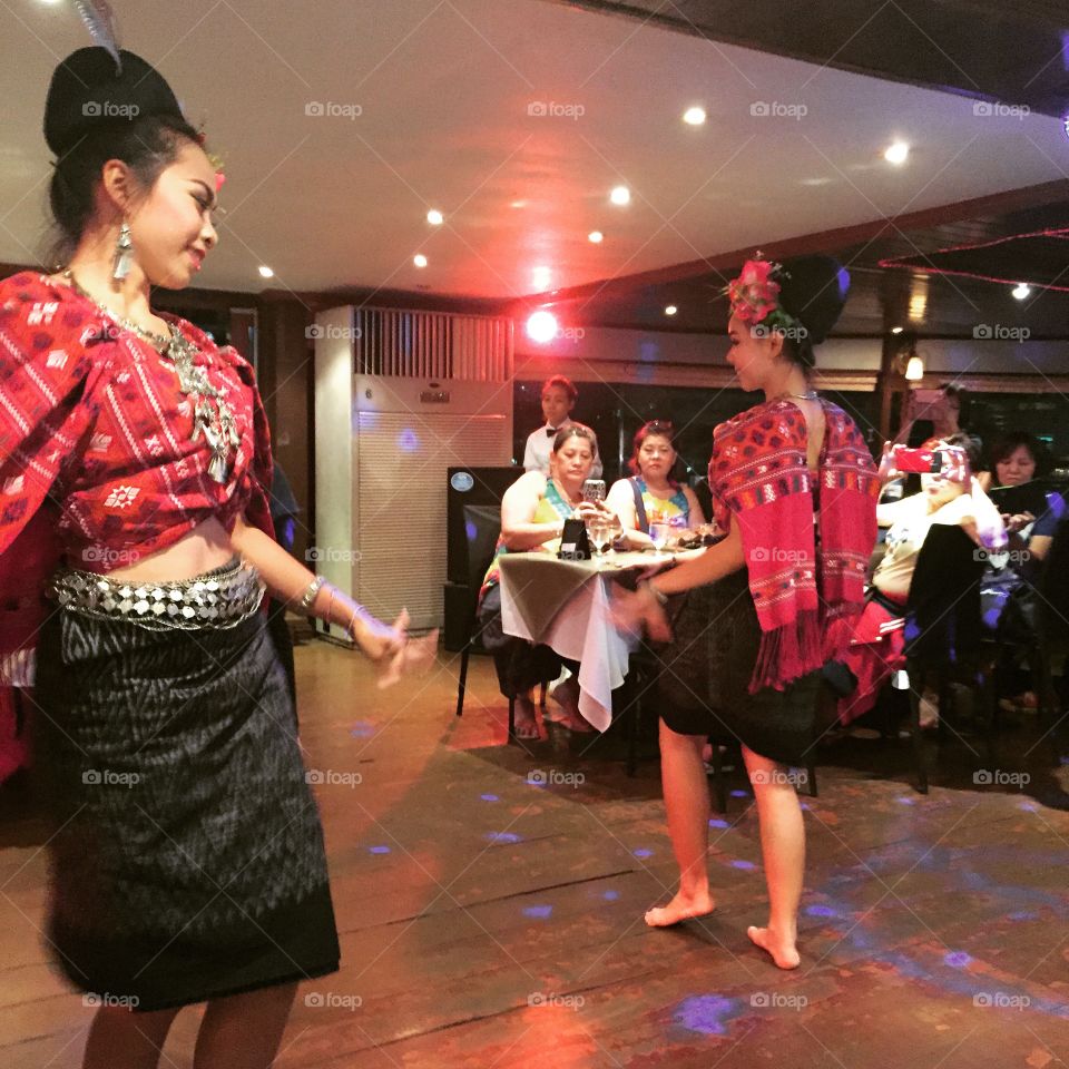 Traditional Thai Dancing. Booked myself into the White Orchid River Cruise and saw traditional Thai Dancing, Cabaret and Ladyboy Show.  Amazing experience