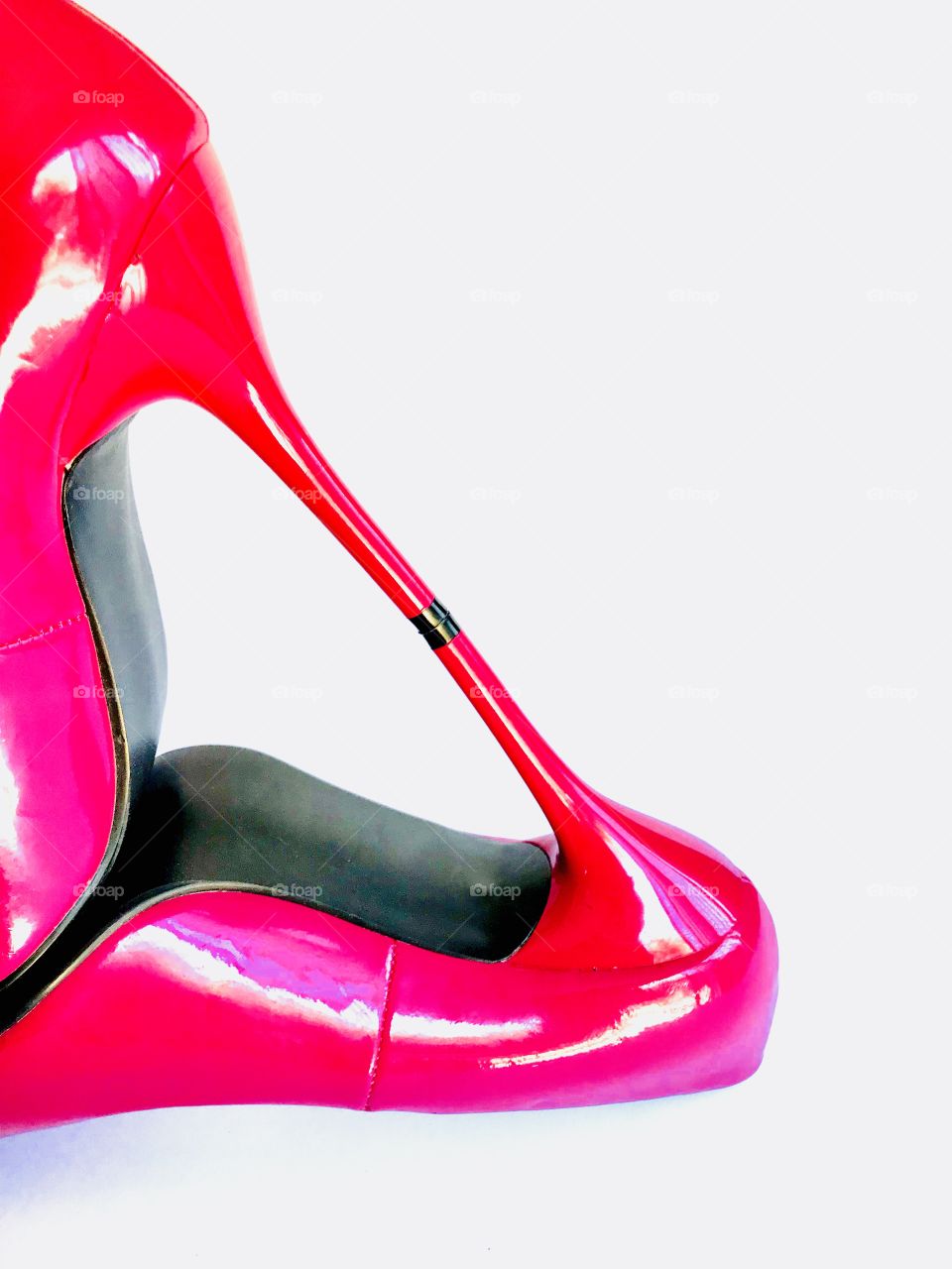 My Pink heels together left side