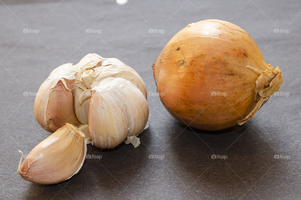 Garlic And Whole Onion