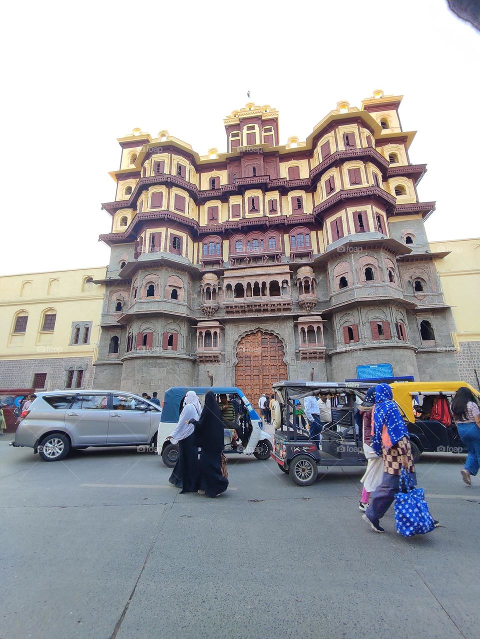 Rajwada palace located in Madhya Pradesh, India.