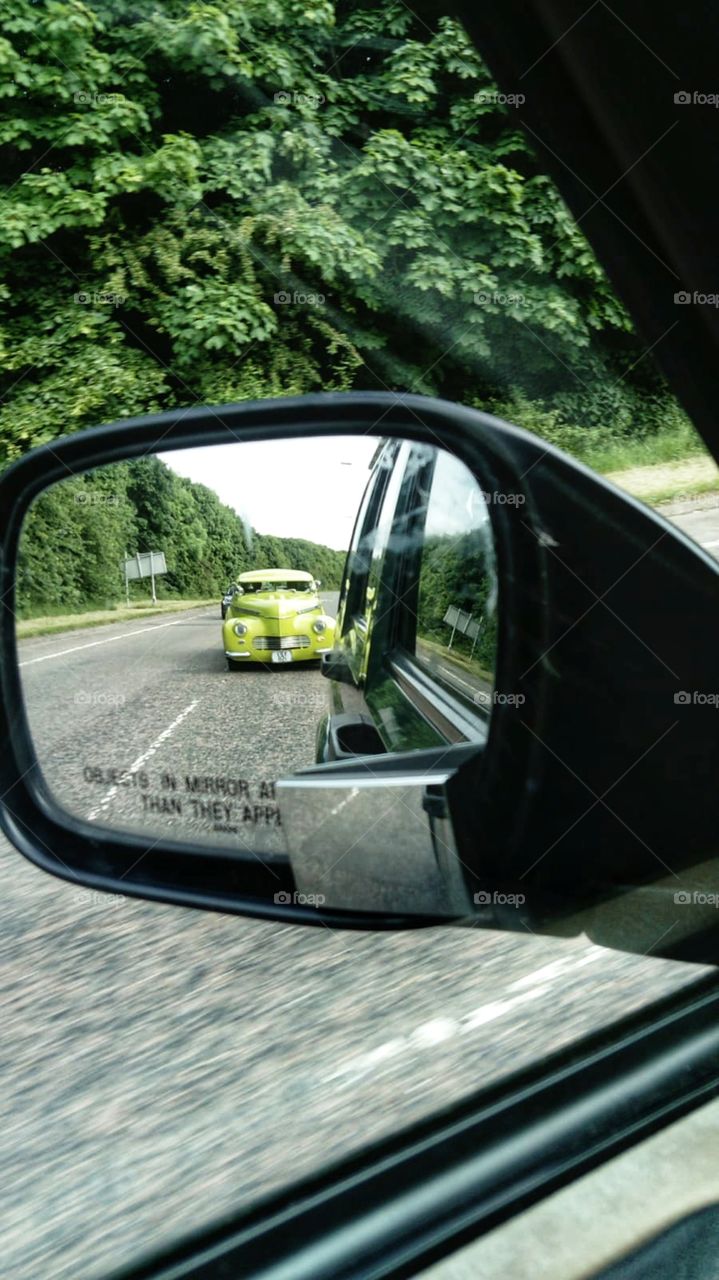 vintage car we saw on the road