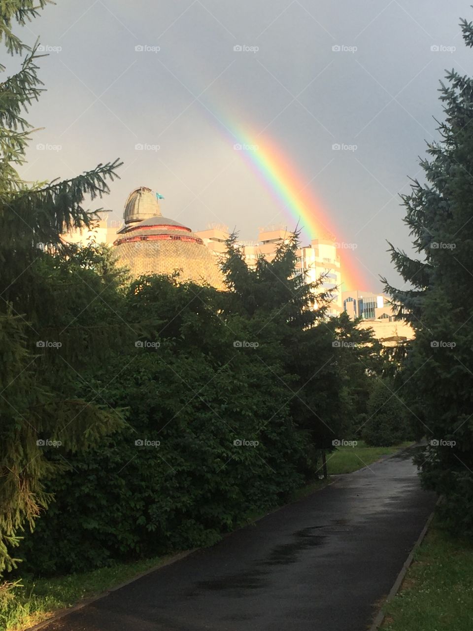 Rainbow in Almaty Kazakhstan 