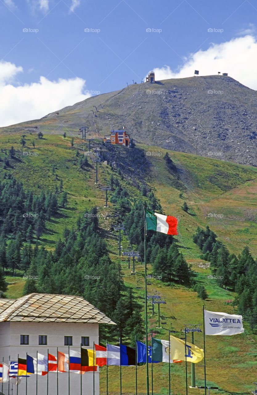 Alps. Sestriere Italy 