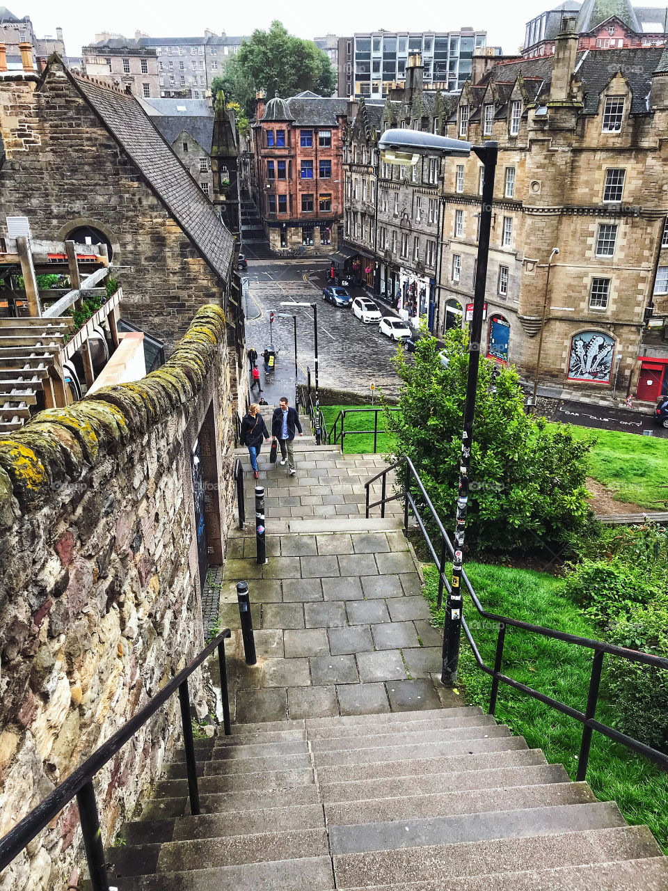 The Old Town in Edinburgh is all stairs!  