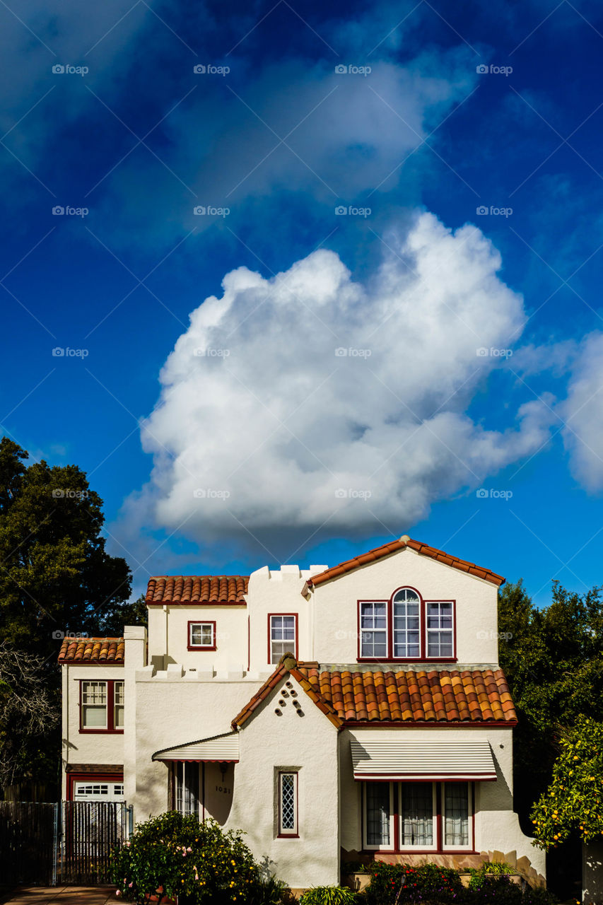 View of a house against sky