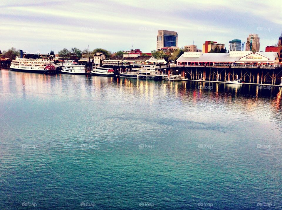 Old Sacramento across the river 