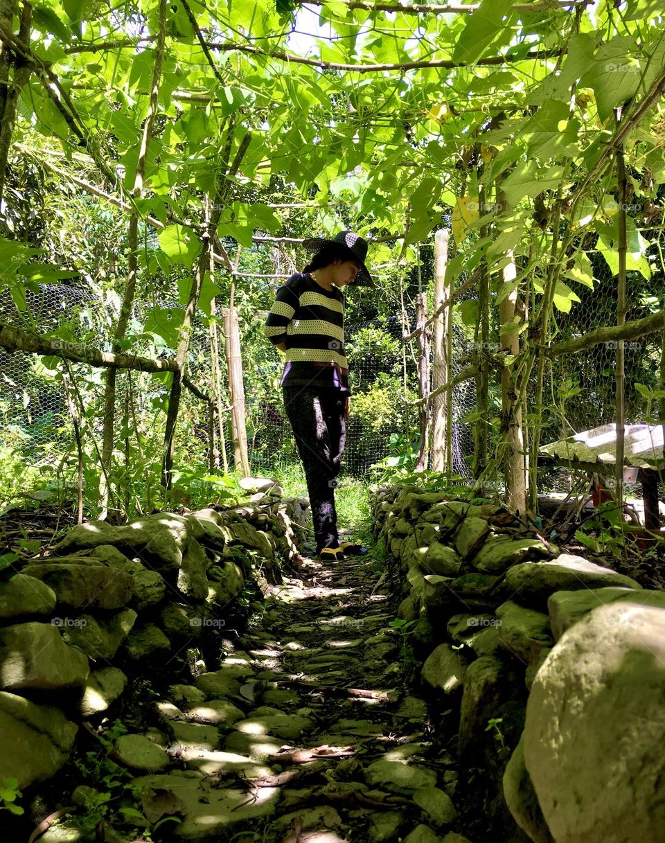 Beautiful nature, and girl.