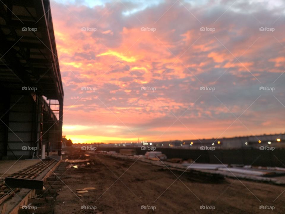 jobsite sunrise