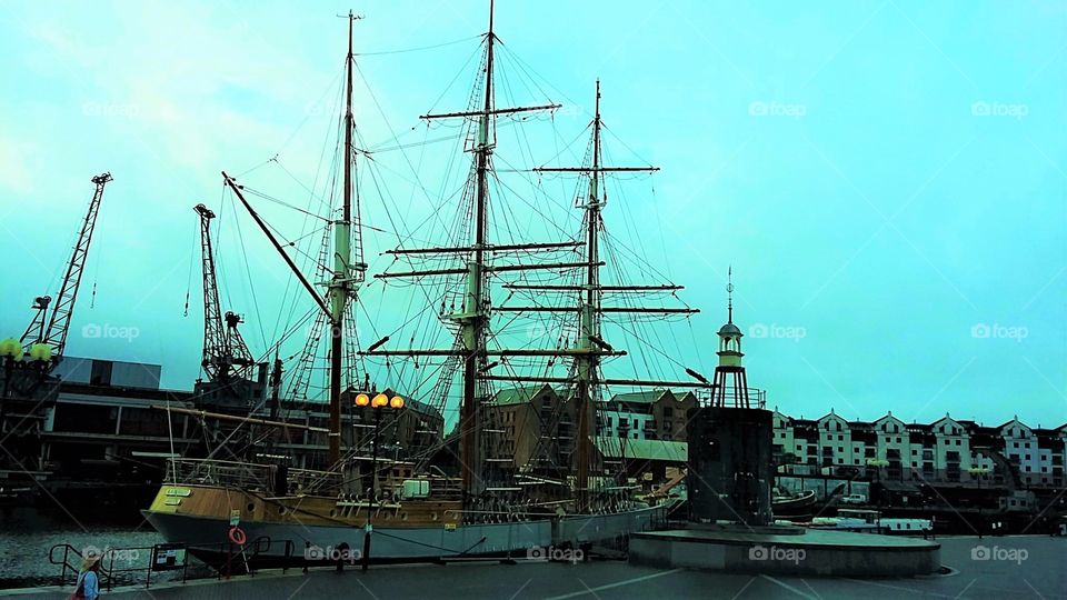 A reconstruction of old Bristol ship