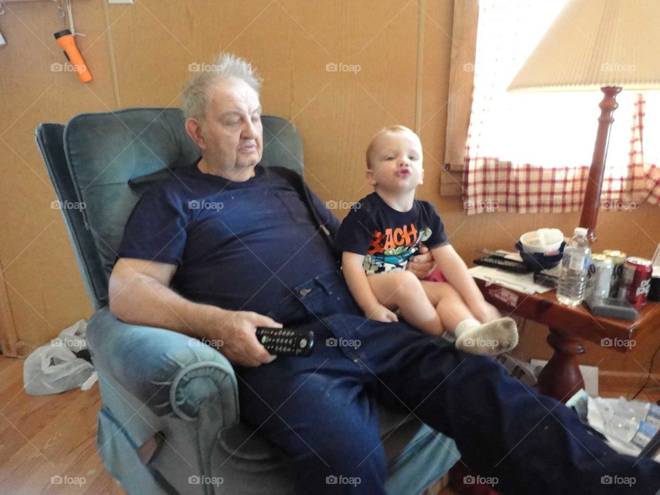 boy and his grandfather