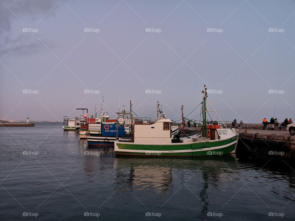 Fishing boats at Kalk Bay Harbour, Cape Town, South Africa