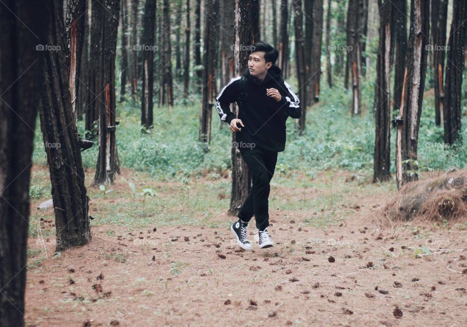 run in the forest