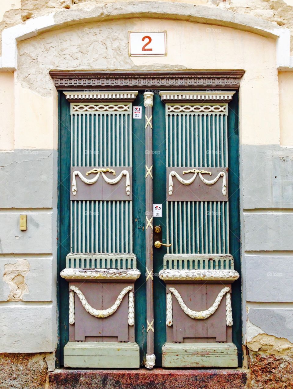 Door in Tartu, Estonia . Old Estonian door in Tartu 
