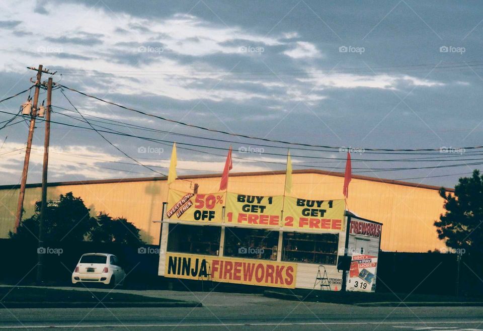 Selling fireworks for the 4th of July