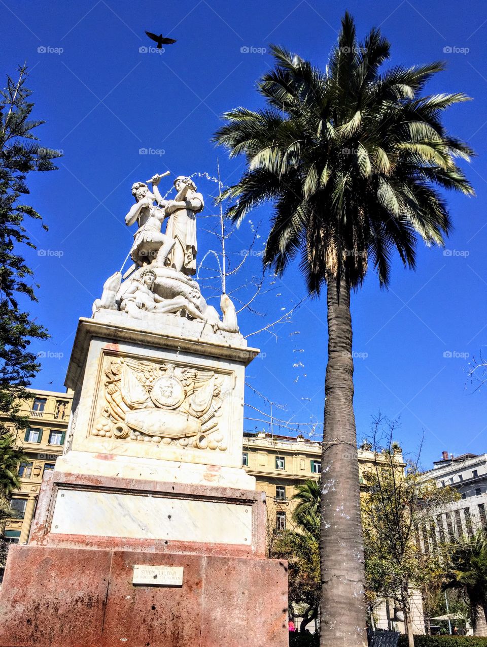 Tributo a Simón Bolívar. Santiago, Chile.
