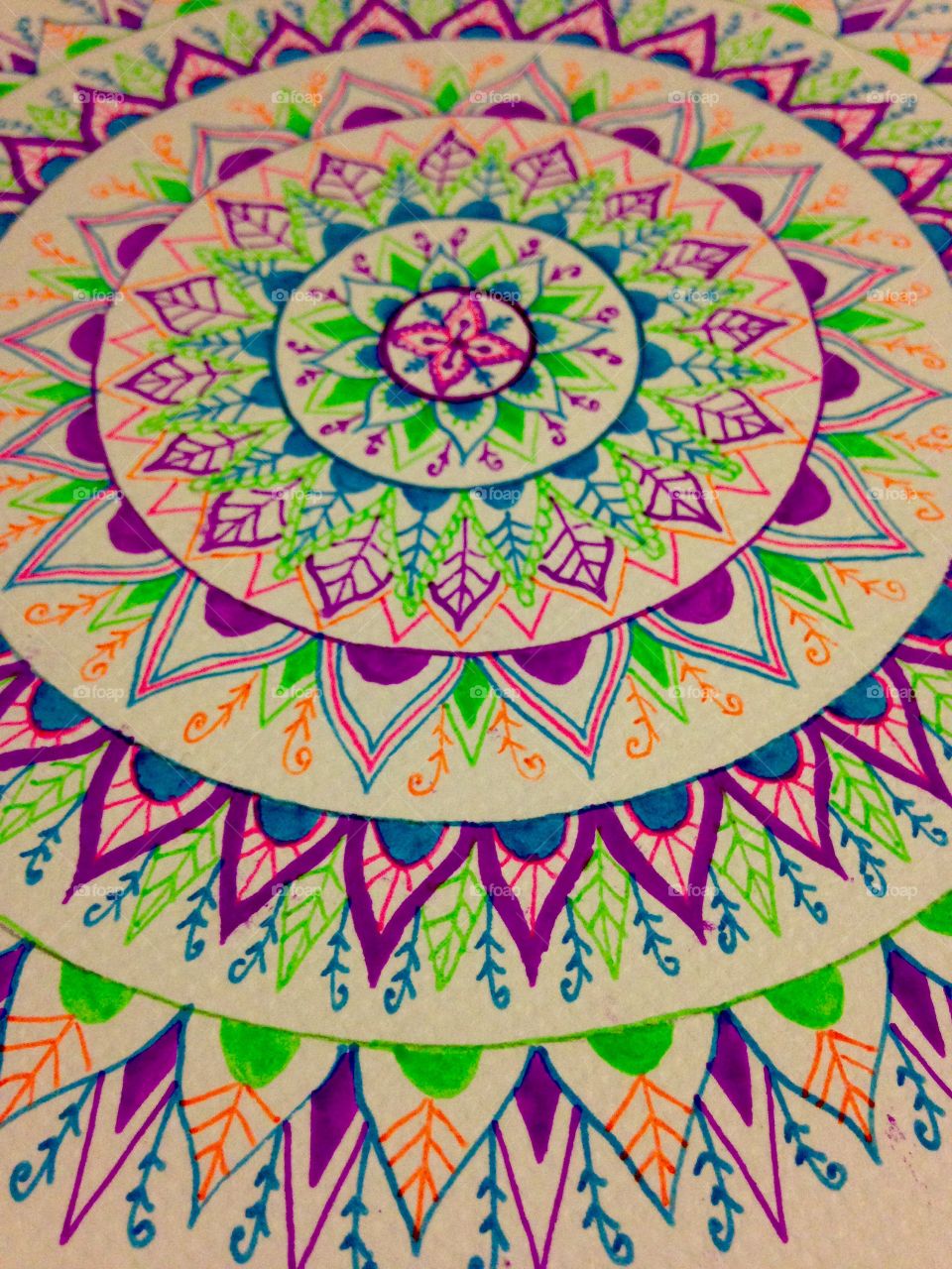 Hand paint mandala 