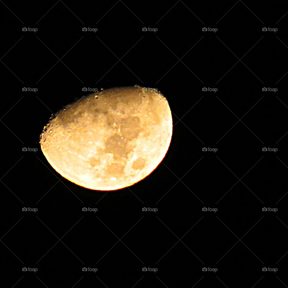 Warm glow from the moon