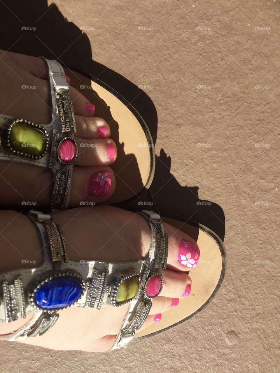 Summer! Pedicure and great sandals!