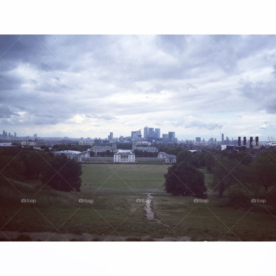 London's skyline from Greenwich 