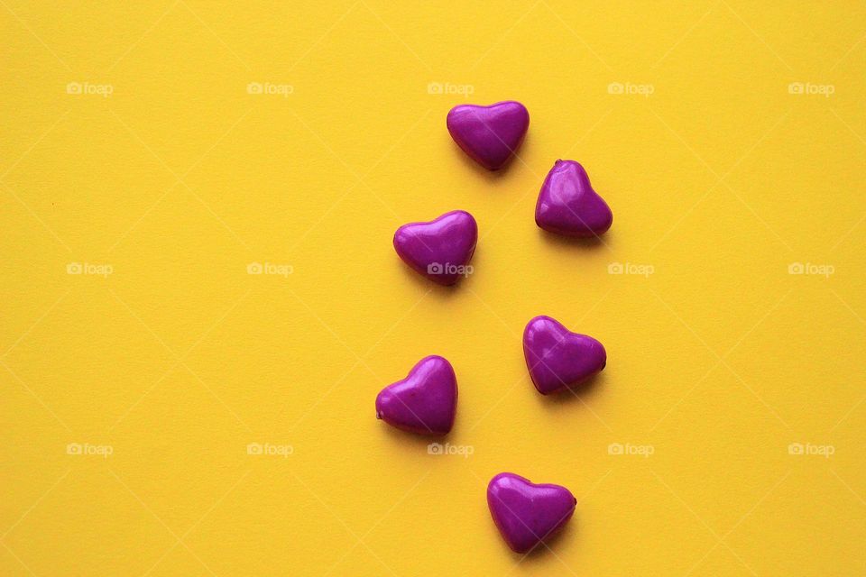 contrast purple and yellow