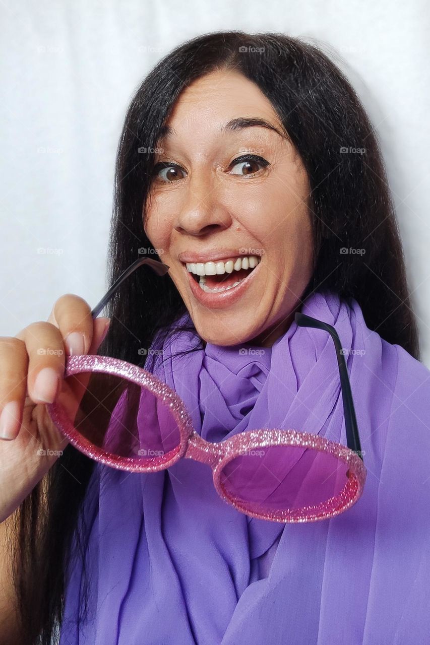 Portrait of Beautiful Smiling Woman