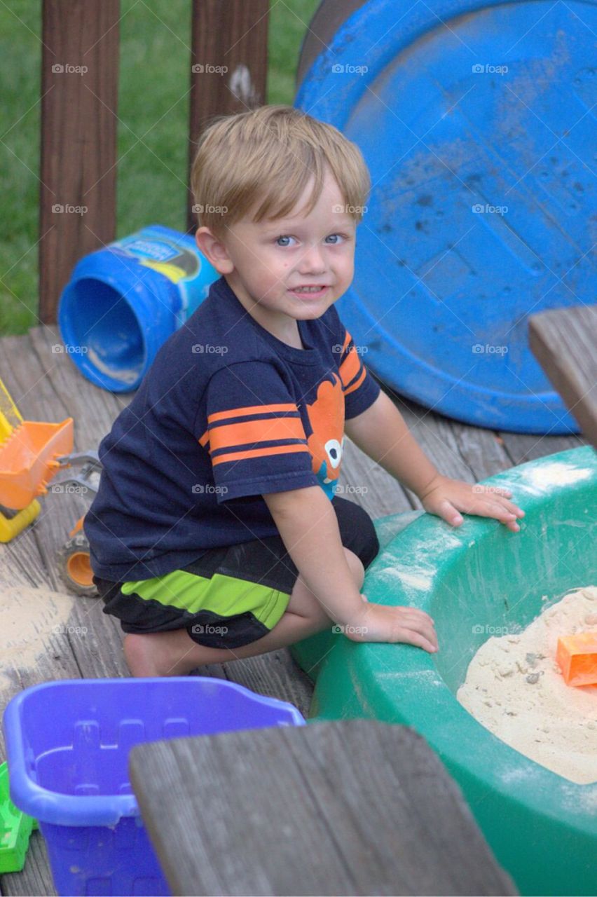 Portrait of smiling boy