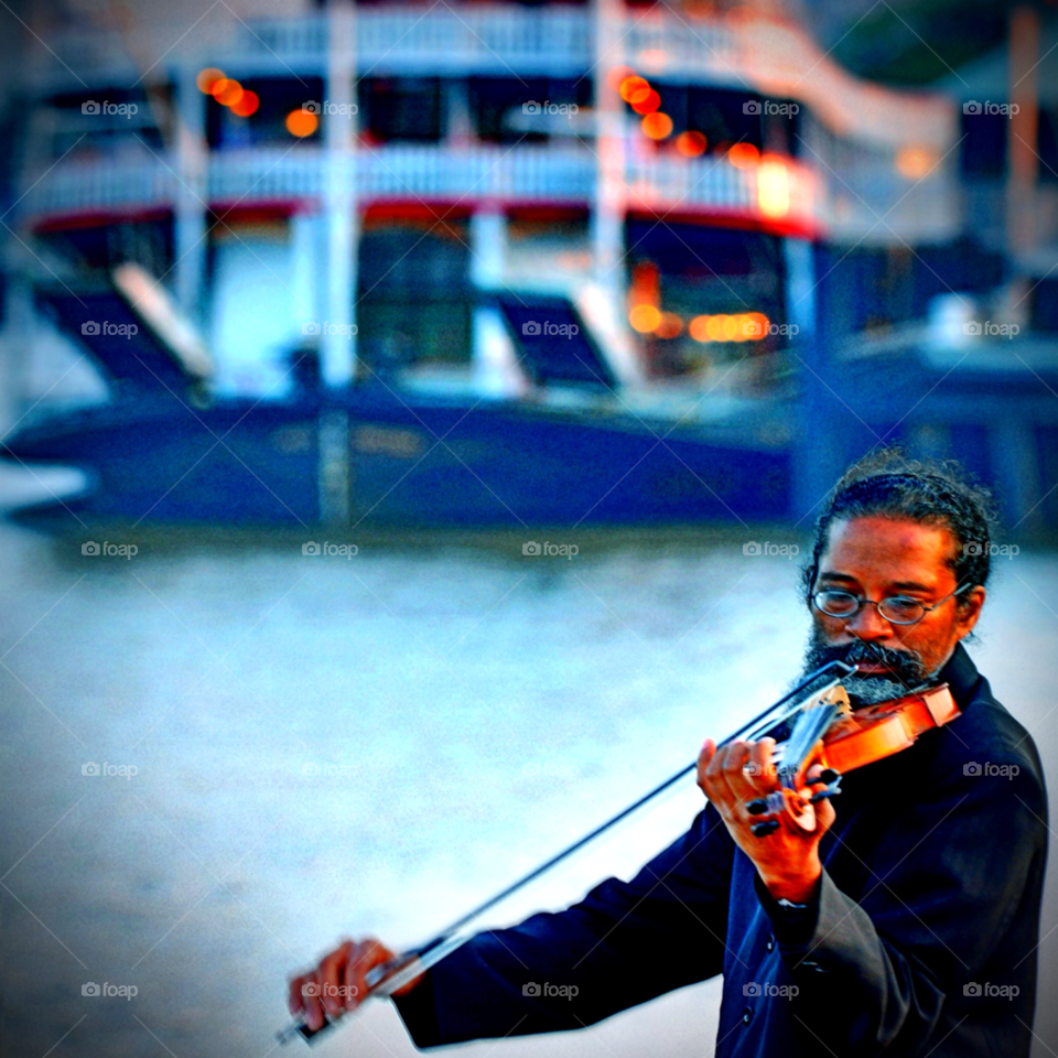 new orleans music violin violinist by lightanddrawing