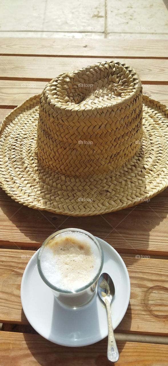 beautiful hat with my favourite coffee