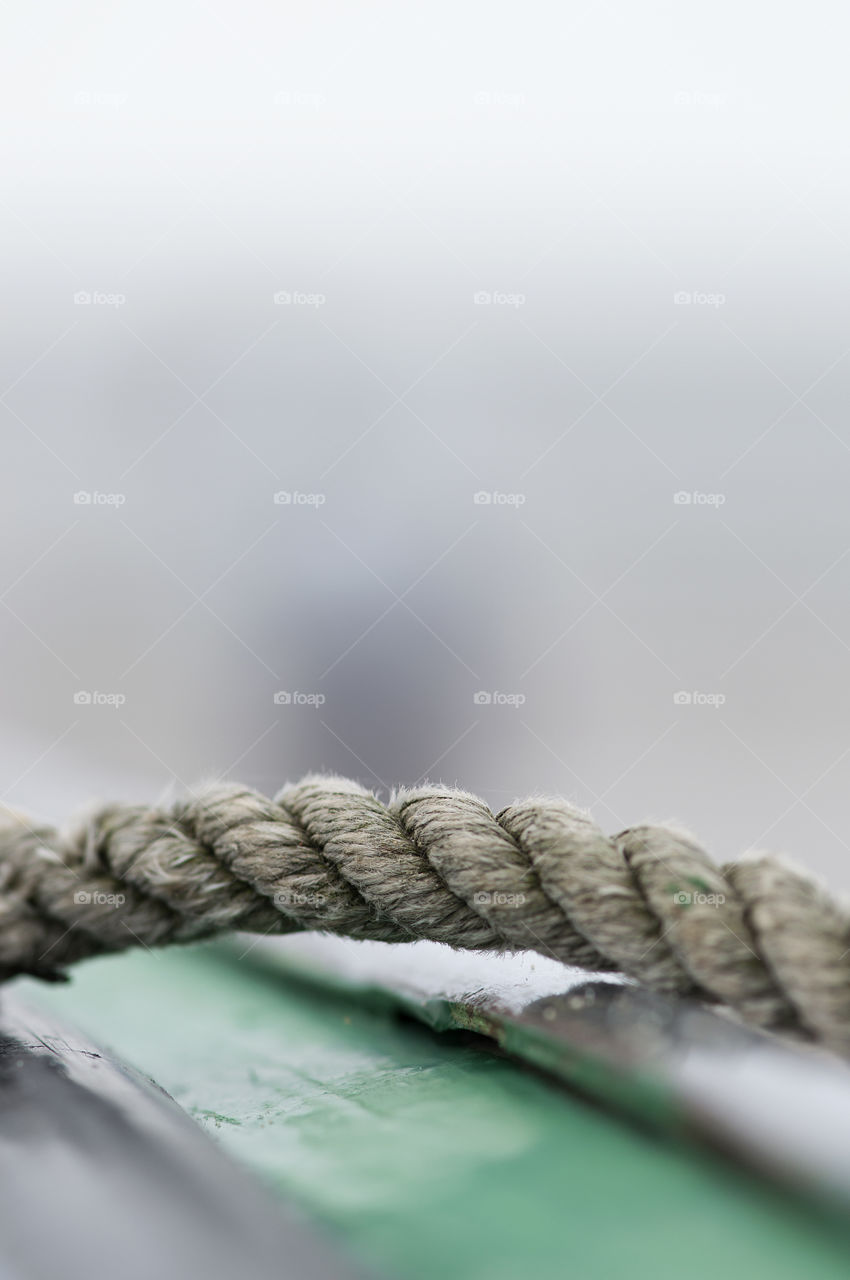 Yachting rope close up