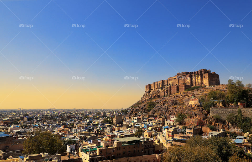 Mehrangarh Fort in Jodhpur, Rajasthan, India